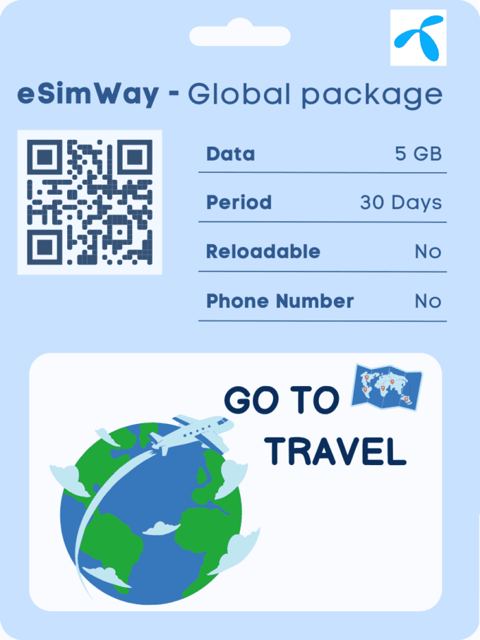 购买 DTAC eSIM｜适用于亚洲和美国｜6GB｜10天有效期