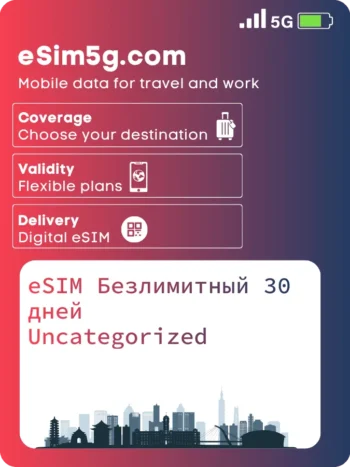 Купить eSIM Безлимитный 30 дней Юго-Восточная Азия