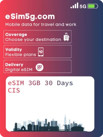 Купить eSIM 3ГБ 30 дней СНГ